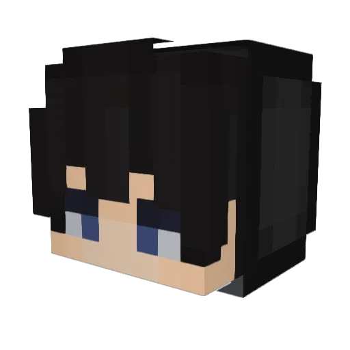 Spark_02 Minecraft avatar head, 3D render