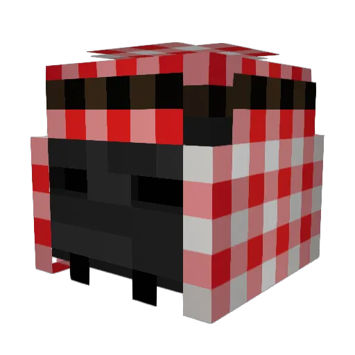 SparkaDoobie Minecraft avatar head, 3D render