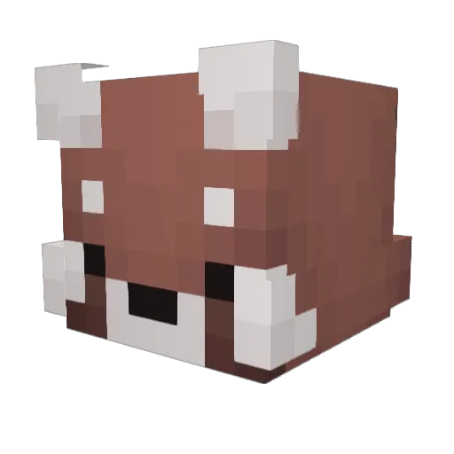 Sparkaaaa Minecraft avatar head, 3D render