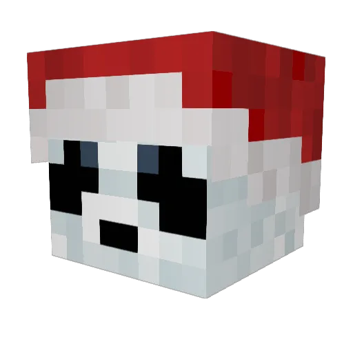SparkedDaisy Minecraft avatar head, 3D render