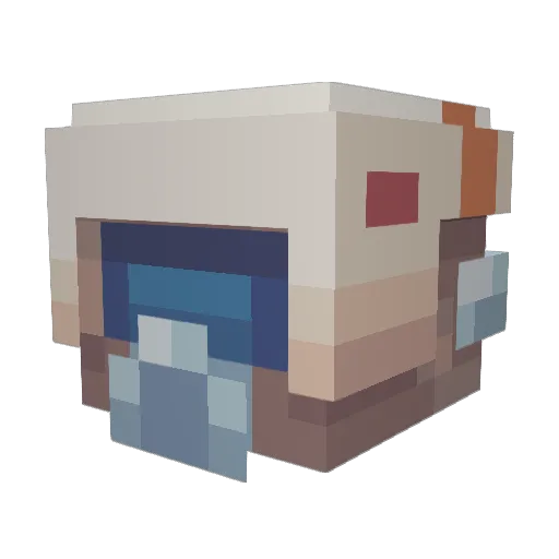 Sparkedrat Minecraft avatar head, 3D render