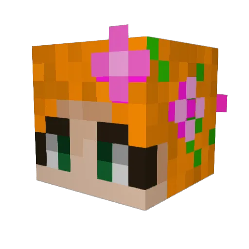 SparkelCakes77 Minecraft avatar head, 3D render