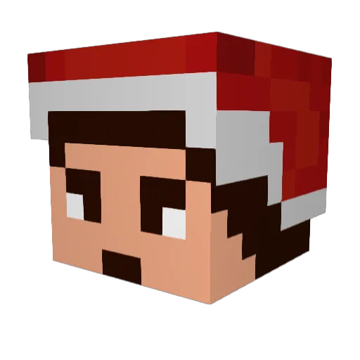 Sparkelz Minecraft avatar head, 3D render