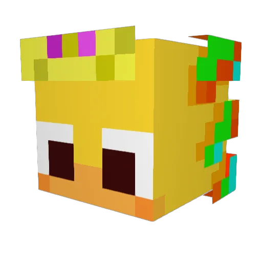 Sparker608 Minecraft avatar head, 3D render