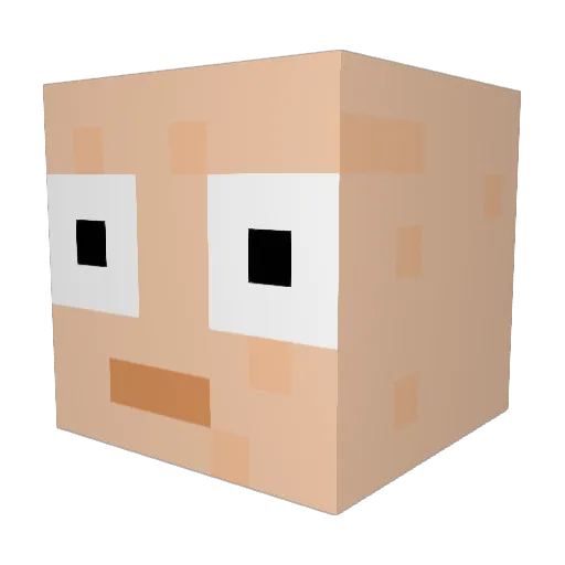 Sparkey54 Minecraft avatar head, 3D render