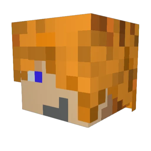 SparkieBoi_ Minecraft avatar head, 3D render
