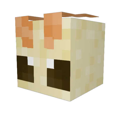 SparkieVA Minecraft avatar head, 3D render