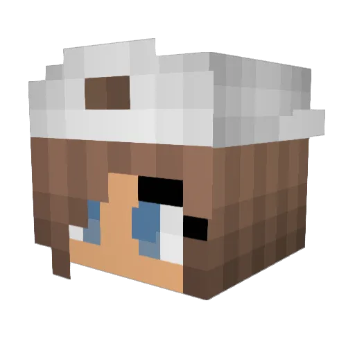Sparkle10sophi Minecraft avatar head, 3D render