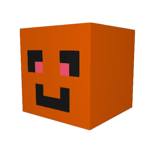 SparkleBeanie Minecraft avatar head, 3D render