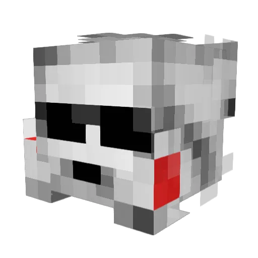 SparkleCupcake Minecraft avatar head, 3D render