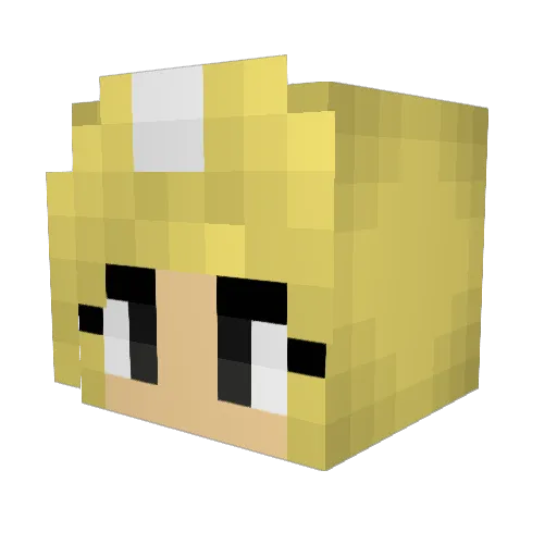 SparkleWildfire Minecraft avatar head, 3D render