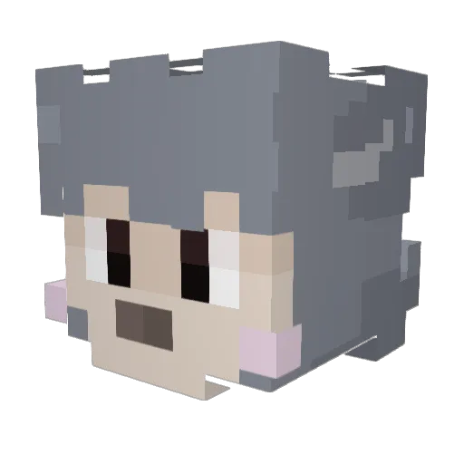 Sparkle_PVP Minecraft avatar head, 3D render