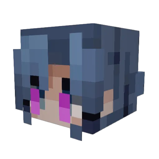 Sparklemagic2013 Minecraft avatar head, 3D render
