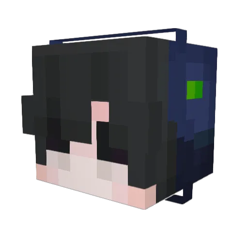 Sparkles808c Minecraft avatar head, 3D render