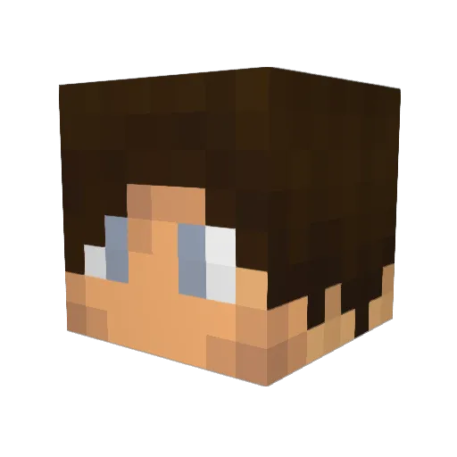 SparklesKilla Minecraft avatar head, 3D render