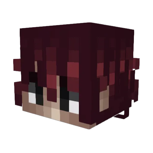 SparklinSora Minecraft avatar head, 3D render