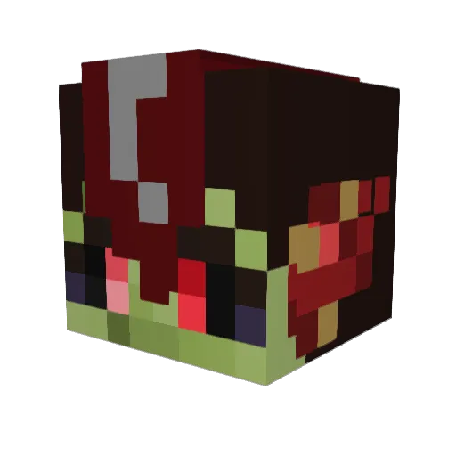 SparklingEntropy Minecraft avatar head, 3D render