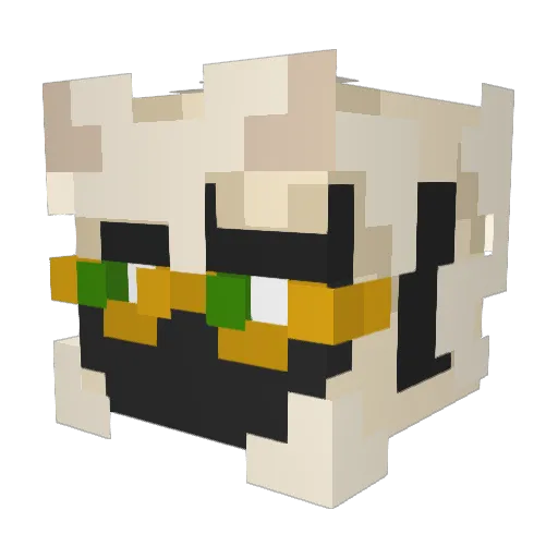 SparklingIz Minecraft avatar head, 3D render