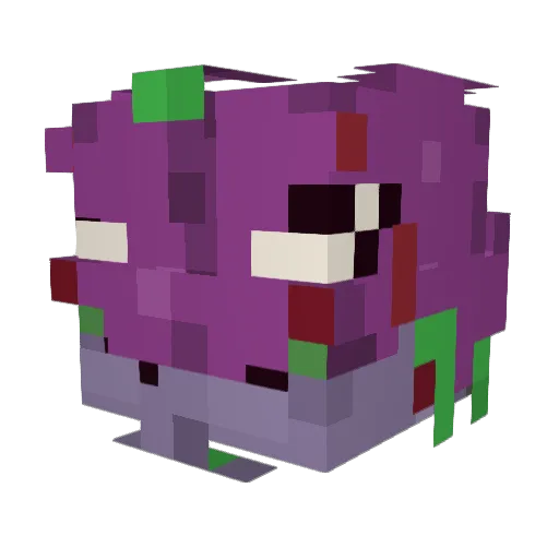 SparklySparkz Minecraft avatar head, 3D render