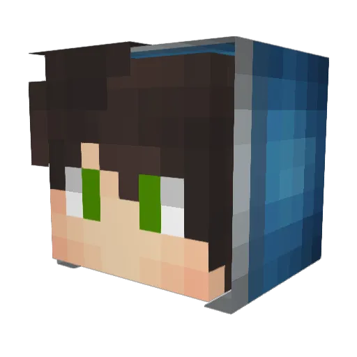 Sparkly_Peppers Minecraft avatar head, 3D render