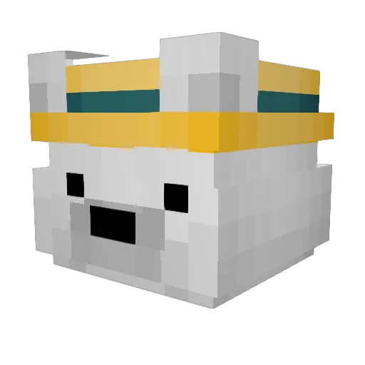 SparksJoy Minecraft avatar head, 3D render