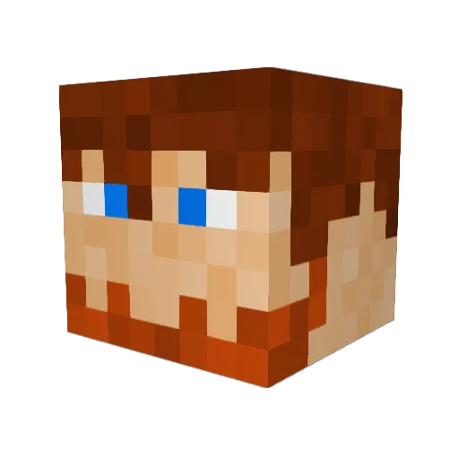 Sparky21_21 Minecraft avatar head, 3D render