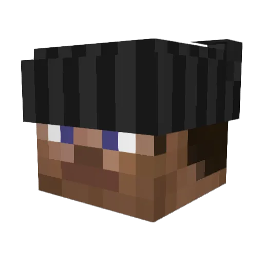 Sparky3310 Minecraft avatar head, 3D render