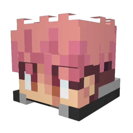 Sparky667 Minecraft avatar head, 3D render