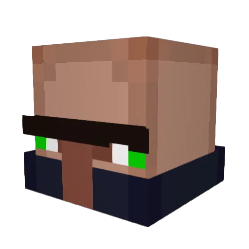 SparkyDaBear183 Minecraft avatar head, 3D render