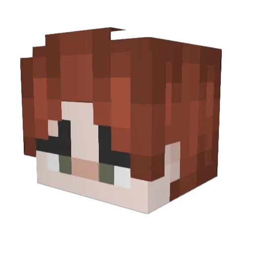 SparkyForks Minecraft avatar head, 3D render