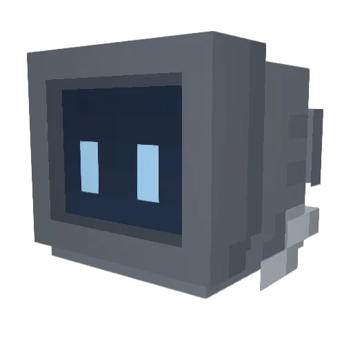 SparkyG Minecraft avatar head, 3D render