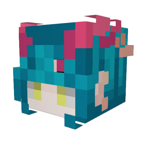 SparkyGames Minecraft avatar head, 3D render
