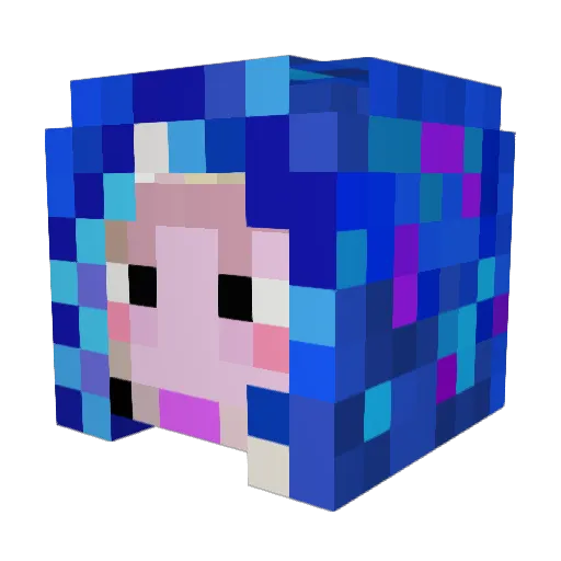 SparkyNatoMom62 Minecraft avatar head, 3D render