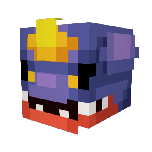 Sparog2 Minecraft avatar head, 3D render