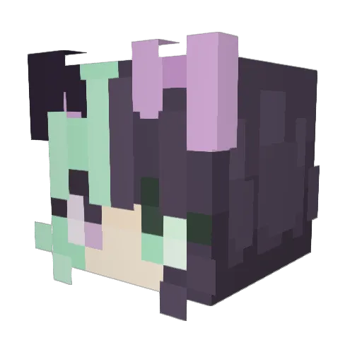 Sparqx13 Minecraft avatar head, 3D render