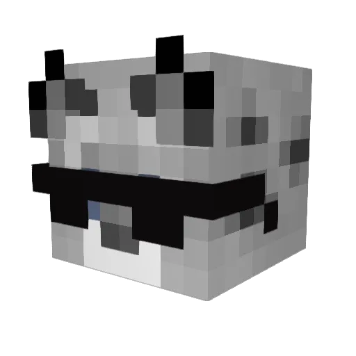 SparrowKid Minecraft avatar head, 3D render