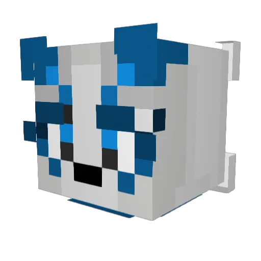 Sparrow_Kitsune Minecraft avatar head, 3D render