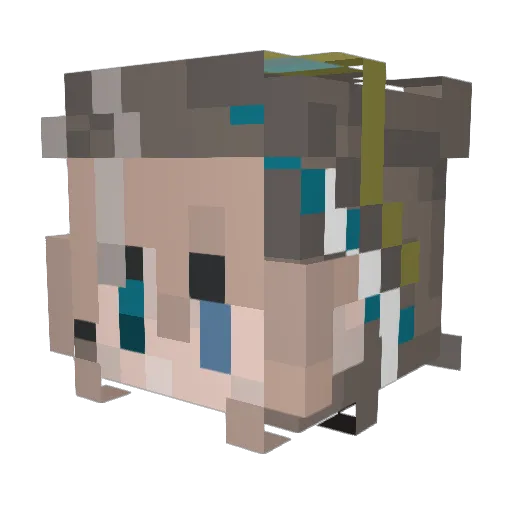 Sparrows_sanity Minecraft avatar head, 3D render