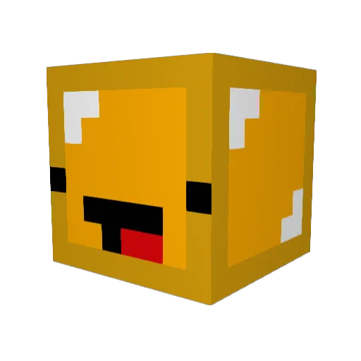 Sparsh Minecraft avatar head, 3D render