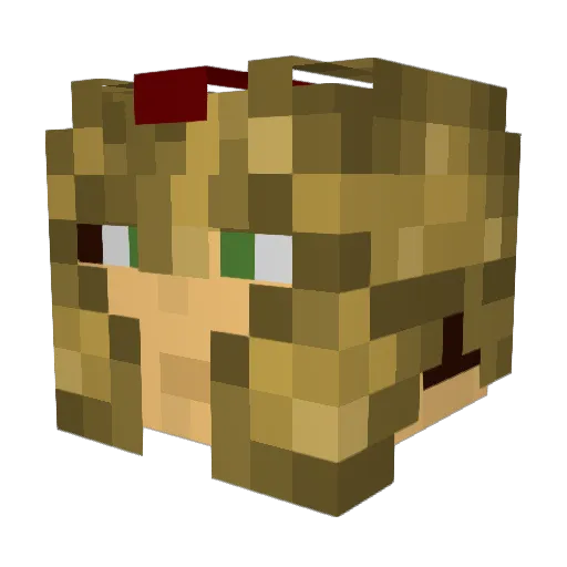 Sparta1776 Minecraft avatar head, 3D render