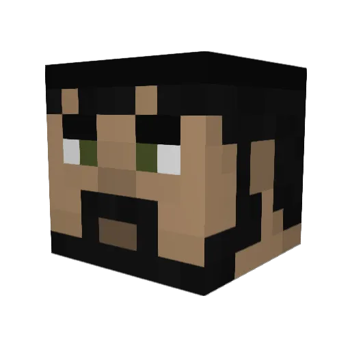 Spartacus09 Minecraft avatar head, 3D render