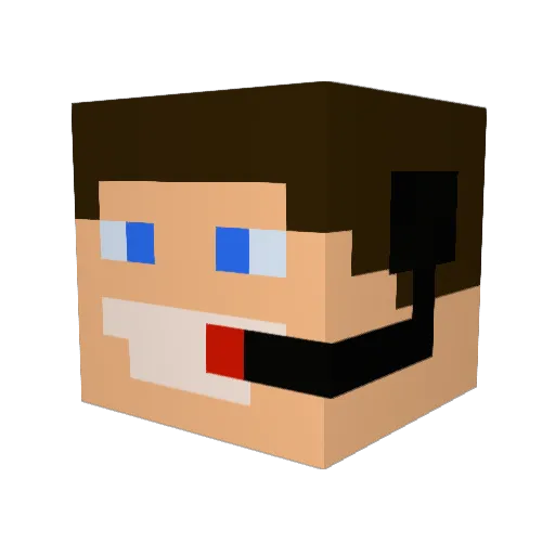 Spartacus714 Minecraft avatar head, 3D render