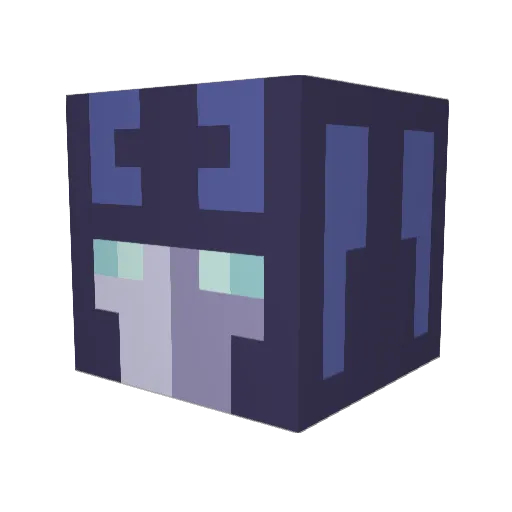 SpartahWaffle Minecraft avatar head, 3D render