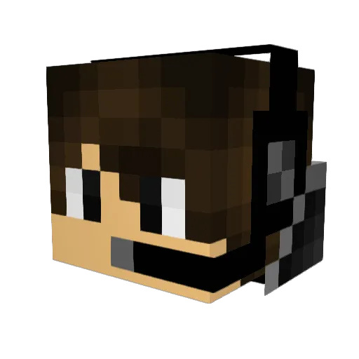 Spartan321Boom Minecraft avatar head, 3D render