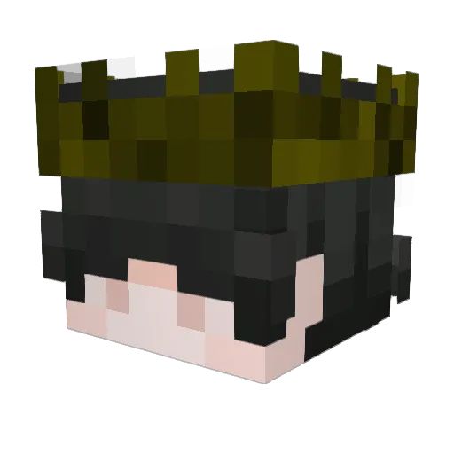 SpartanAM Minecraft avatar head, 3D render