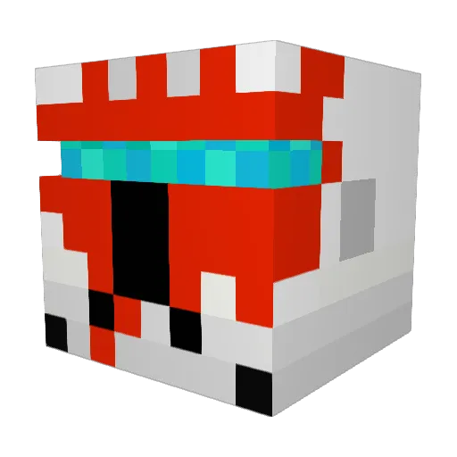 SpartanCommand Minecraft avatar head, 3D render