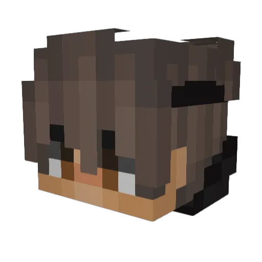 SpartanKid Minecraft avatar head, 3D render