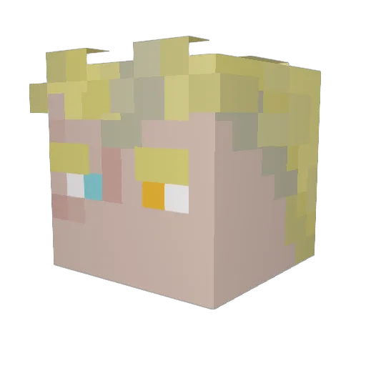 SpartanLucas7 Minecraft avatar head, 3D render