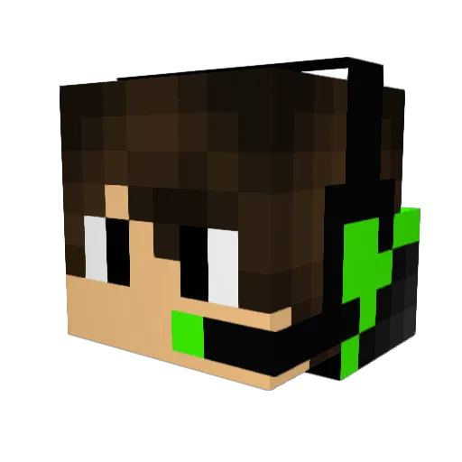 SpartanMasterHD Minecraft avatar head, 3D render