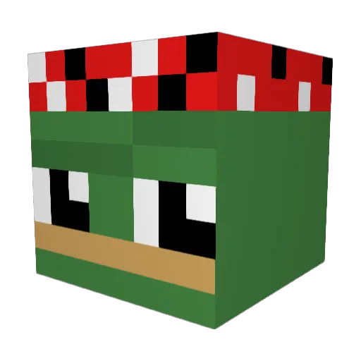 SpartanVIII Minecraft avatar head, 3D render
